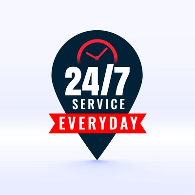 24/7 Service Icon