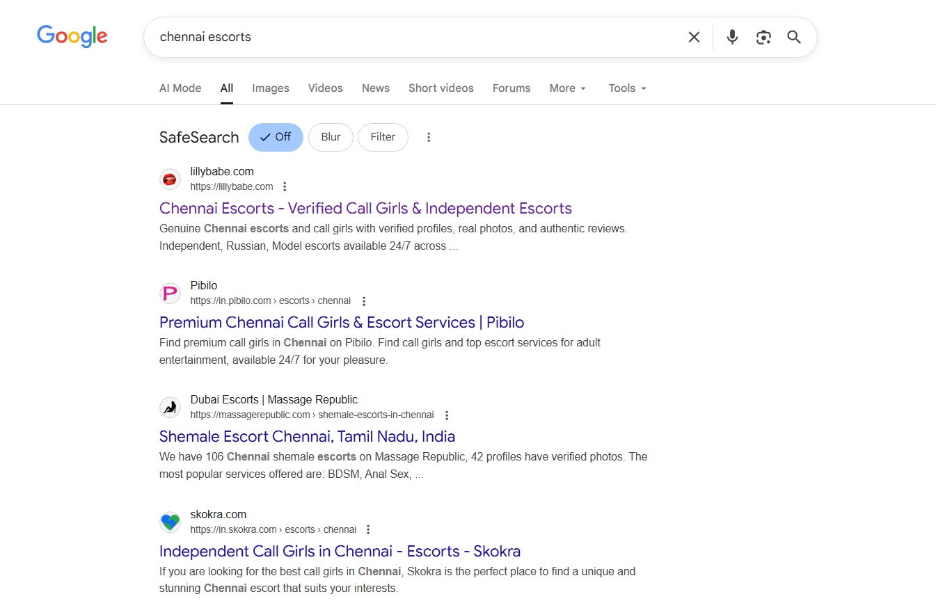 Chennai Escorts Service Trusted by Google