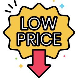 Price tag icon with euro symbol